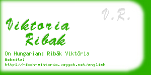 viktoria ribak business card